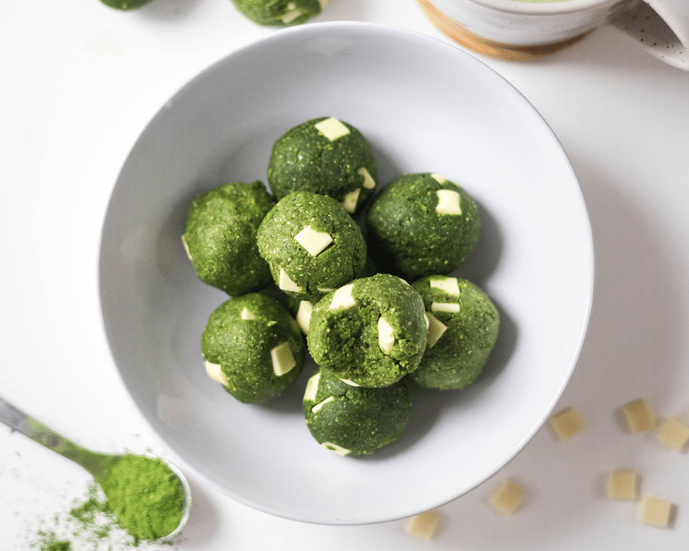 Magic Matcha White Chocolate Energy Balls Recipe – Rheal