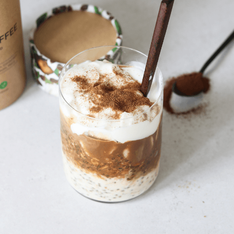 Tiramisu Overnight Oats Recipe with Shroom Coffee