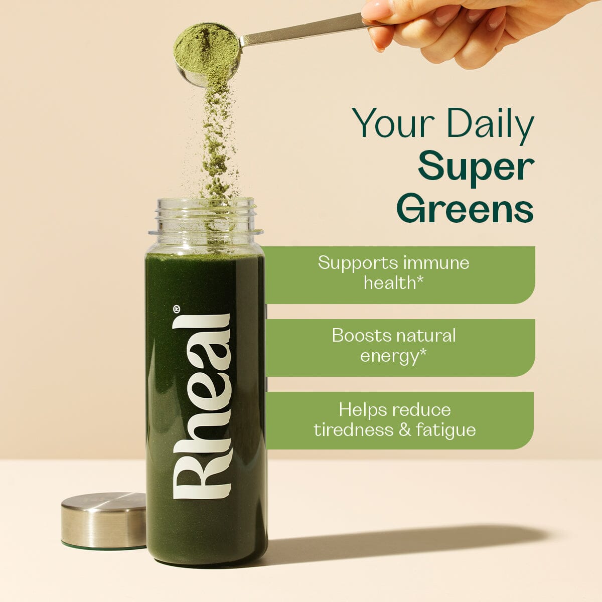 Clean Greens Single Blend Rheal Superfoods