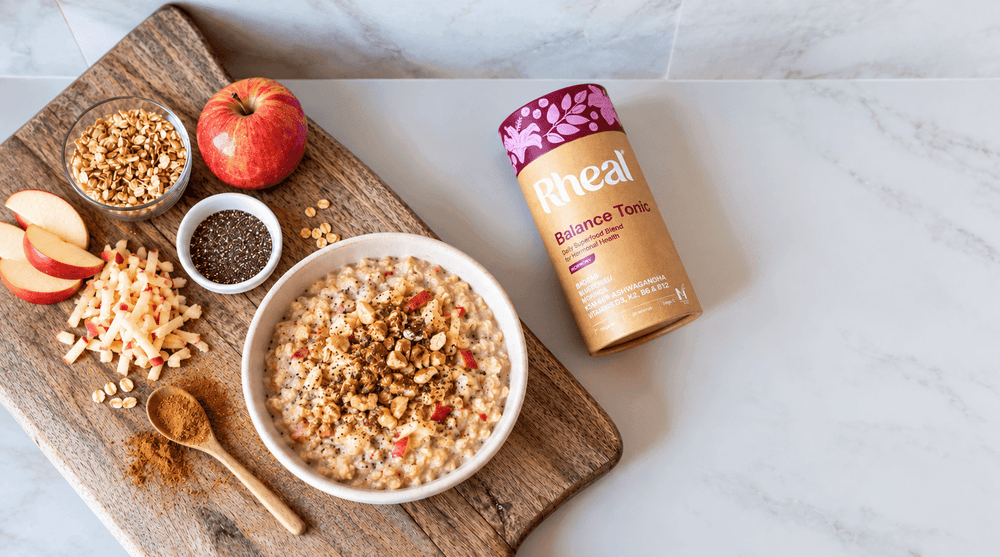 Apple & Cinnamon Oats Recipe with Balance Tonic Menopause