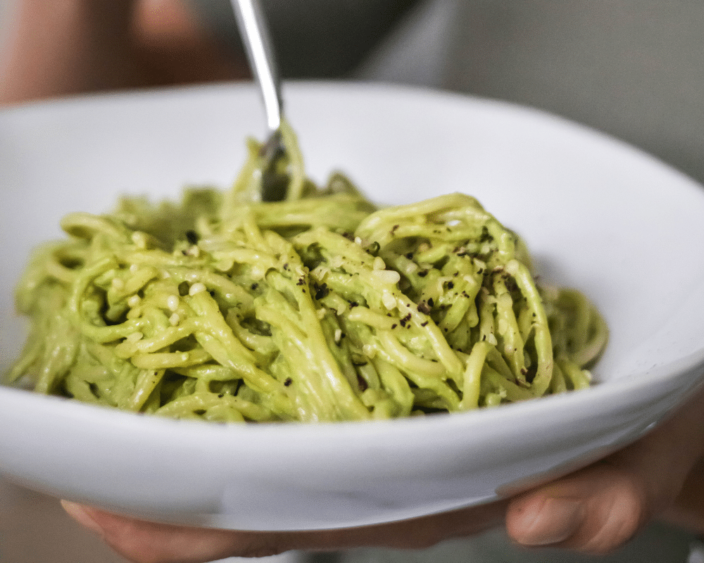 Clean Greens Creamy Avocado Spaghetti