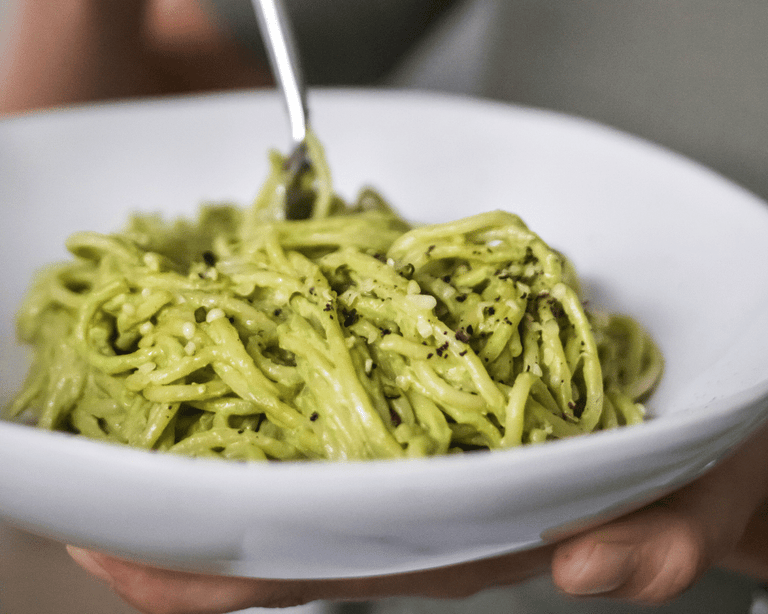 Clean Greens Creamy Avocado Spaghetti