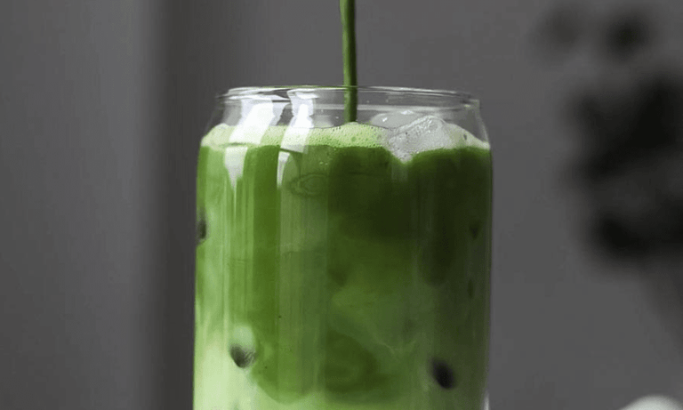 Iced Blueberry Matcha