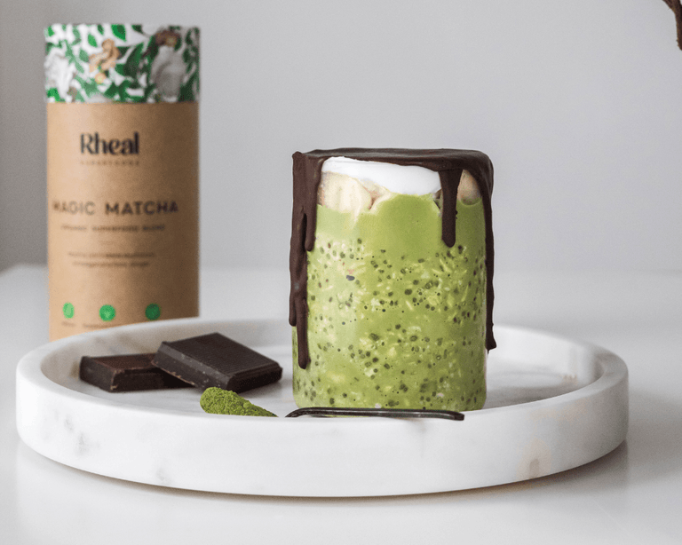 Matcha Overnight Oats with Dark Chocolate Recipe