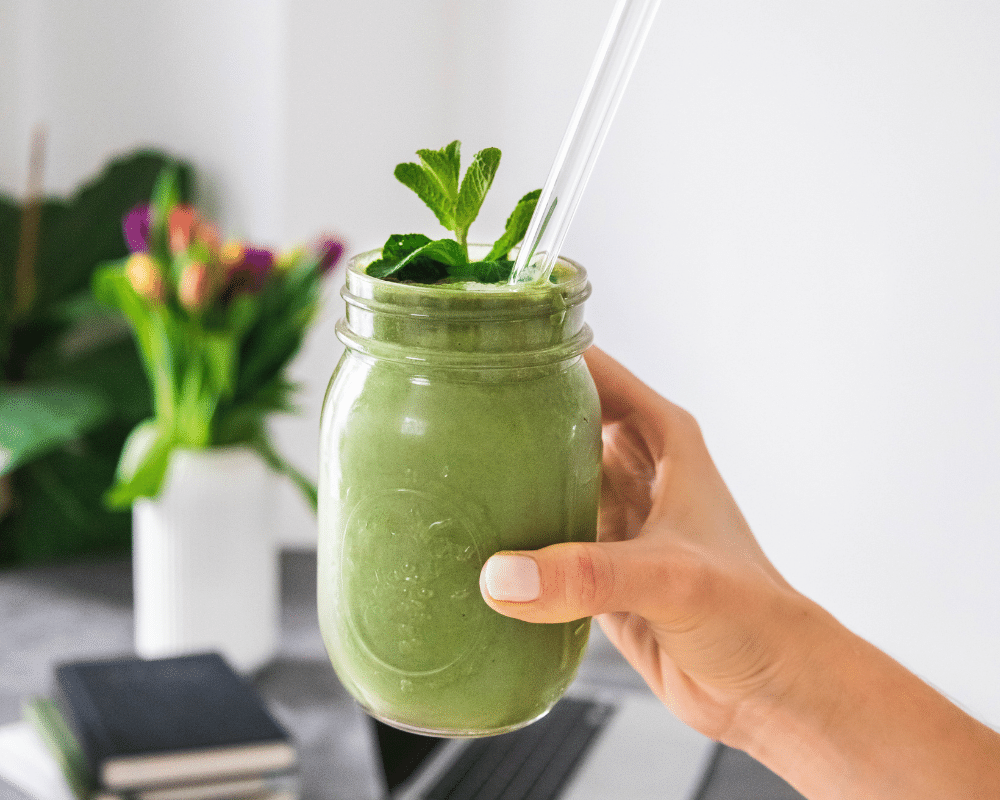 Mint Choc Chip Smoothie Recipe with Clean Greens