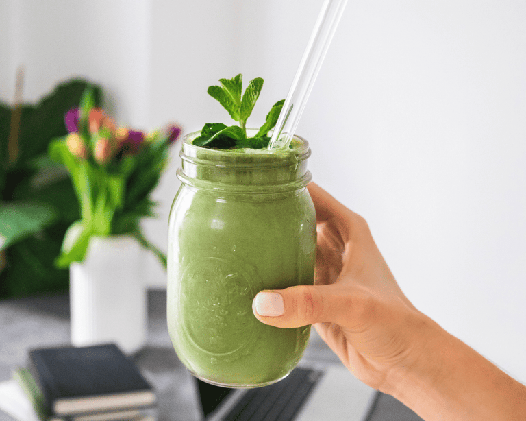 Mint Choc Chip Smoothie Recipe with Clean Greens