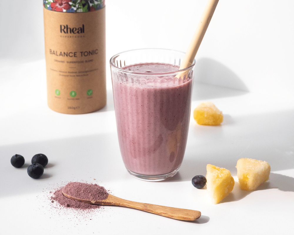 Pineapple Smoothie with Balance Tonic