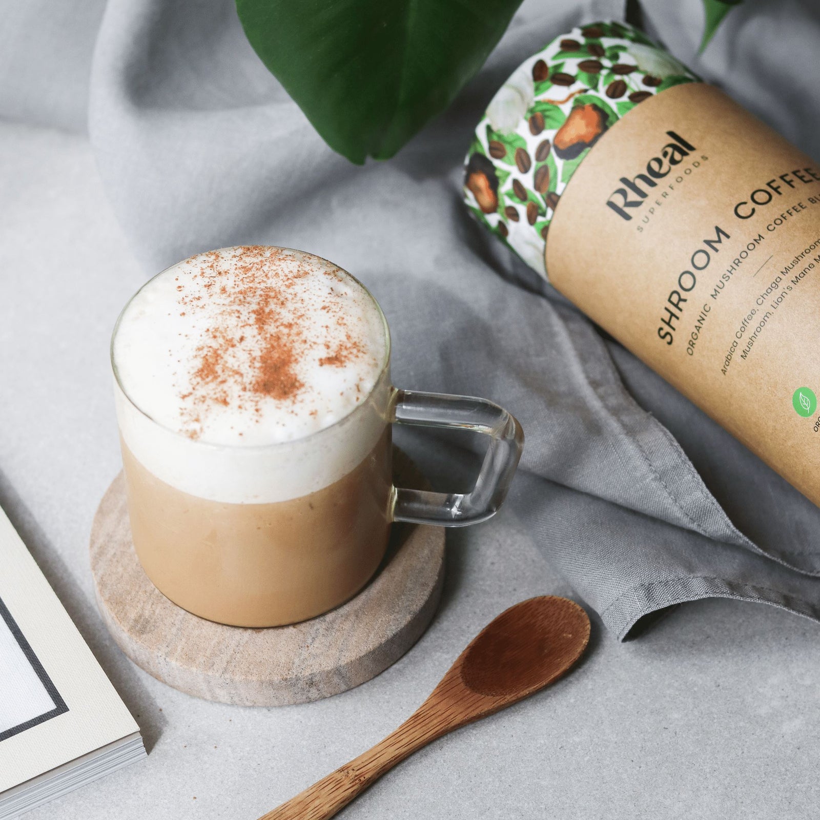Vanilla Mushroom Coffee Latte