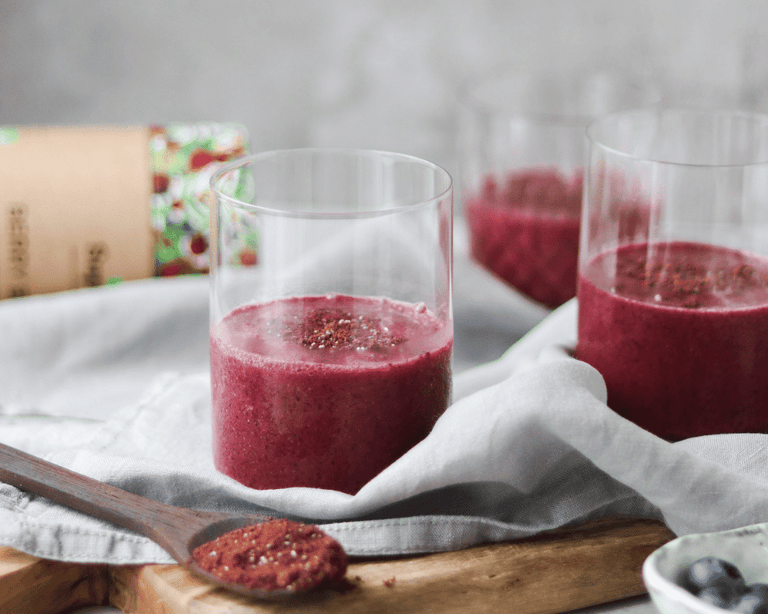Wild Blueberry Smoothie Recipe with Berry Beauty