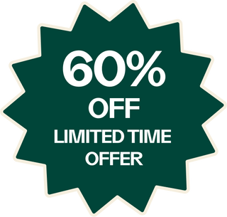 60% off, limited time offer
