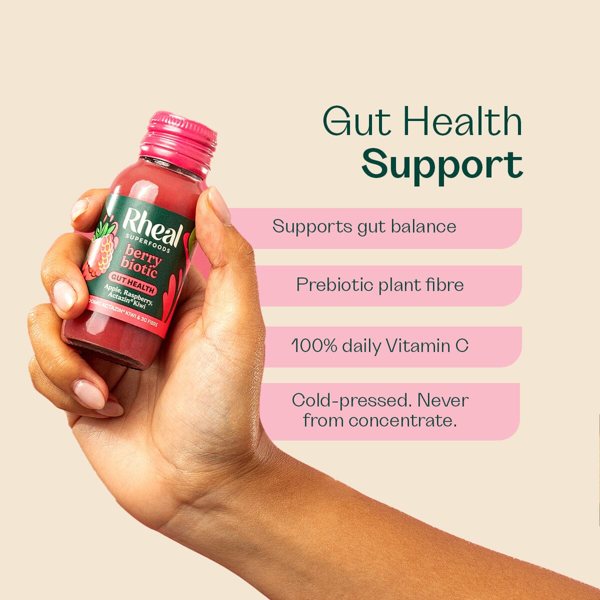 Berry Biotic Wellness Shots Rheal Superfoods 