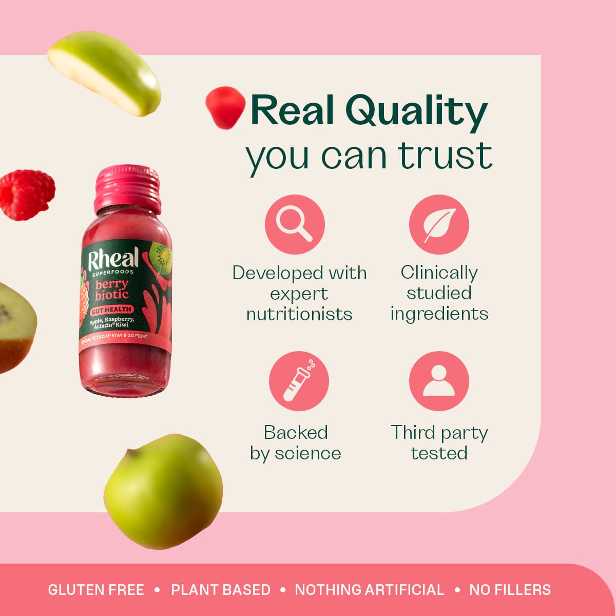 Berry Biotic Wellness Shots Rheal Superfoods 