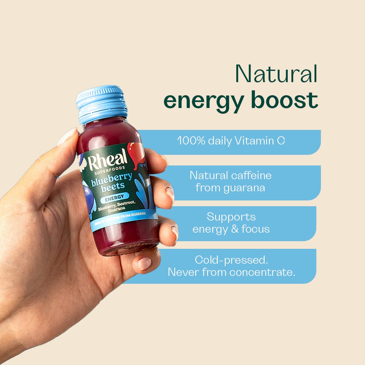 Blueberry Beets Wellness Shots Rheal Superfoods 