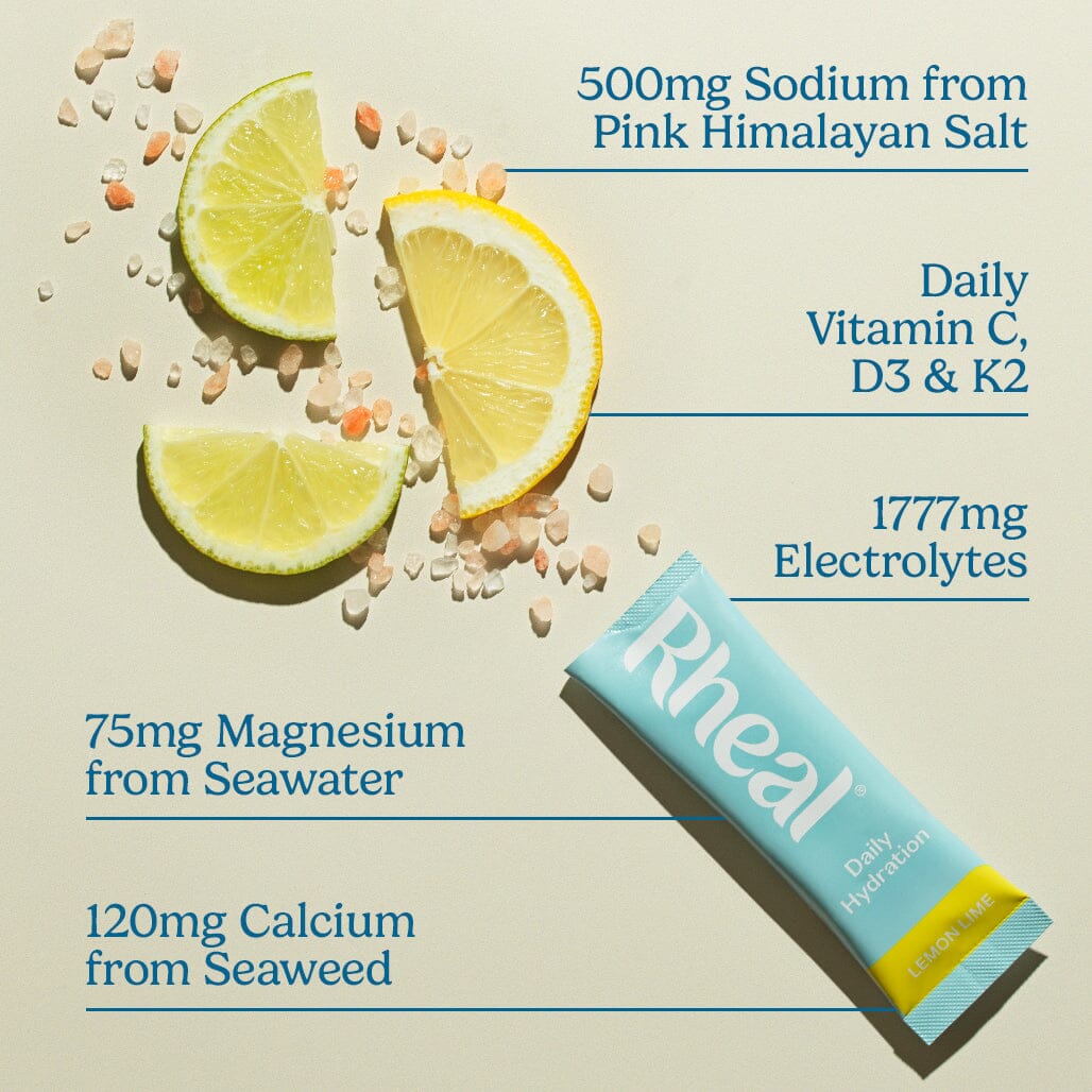 Daily Hydration - Lemon Lime Rheal Hydration Sachets Rheal Superfoods 