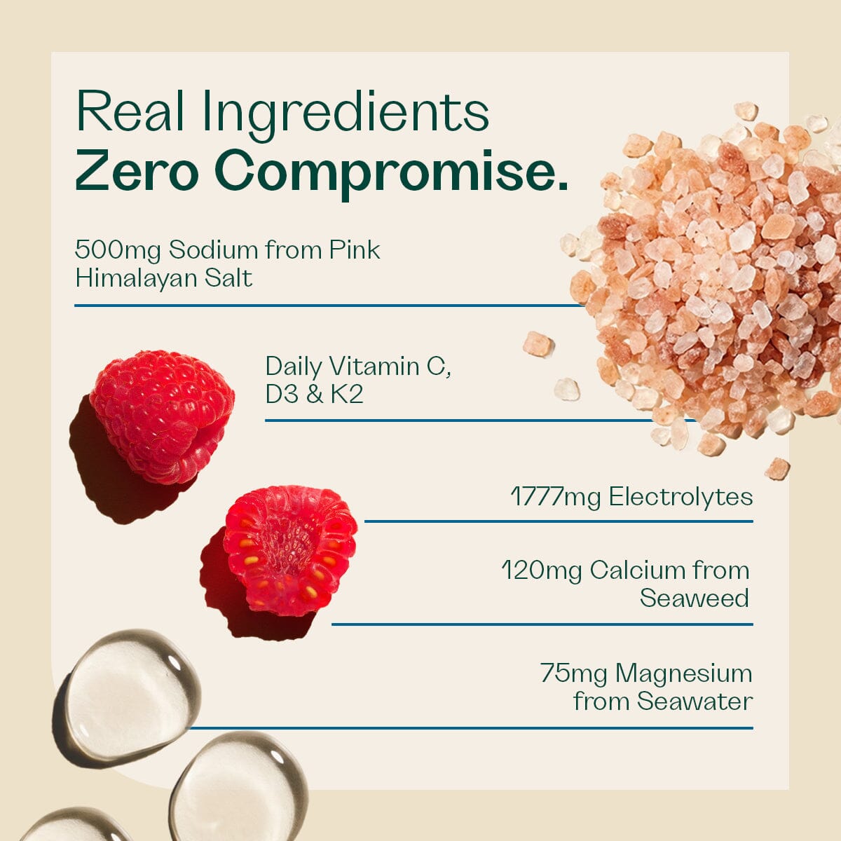 Daily Hydration - Raspberry Rheal Hydration Sachets Rheal Superfoods 