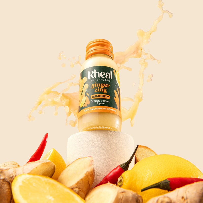Ginger Zing Wellness Shots Rheal Superfoods 