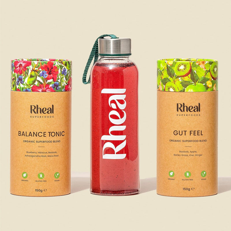 Gut Feel + Balance Tonic Bottle Bundle (TikTok) Product Rheal Superfoods 