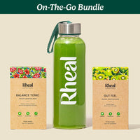 Gut Feel PK10 sachet + Balance Tonic PK10 sachet + Bottle Bundle Product Rheal Superfoods 