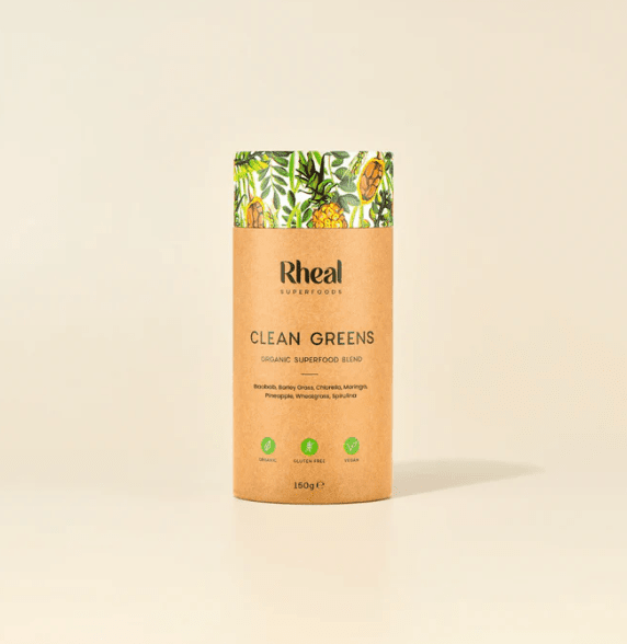 Organic Clean Greens Product Rheal Superfoods 