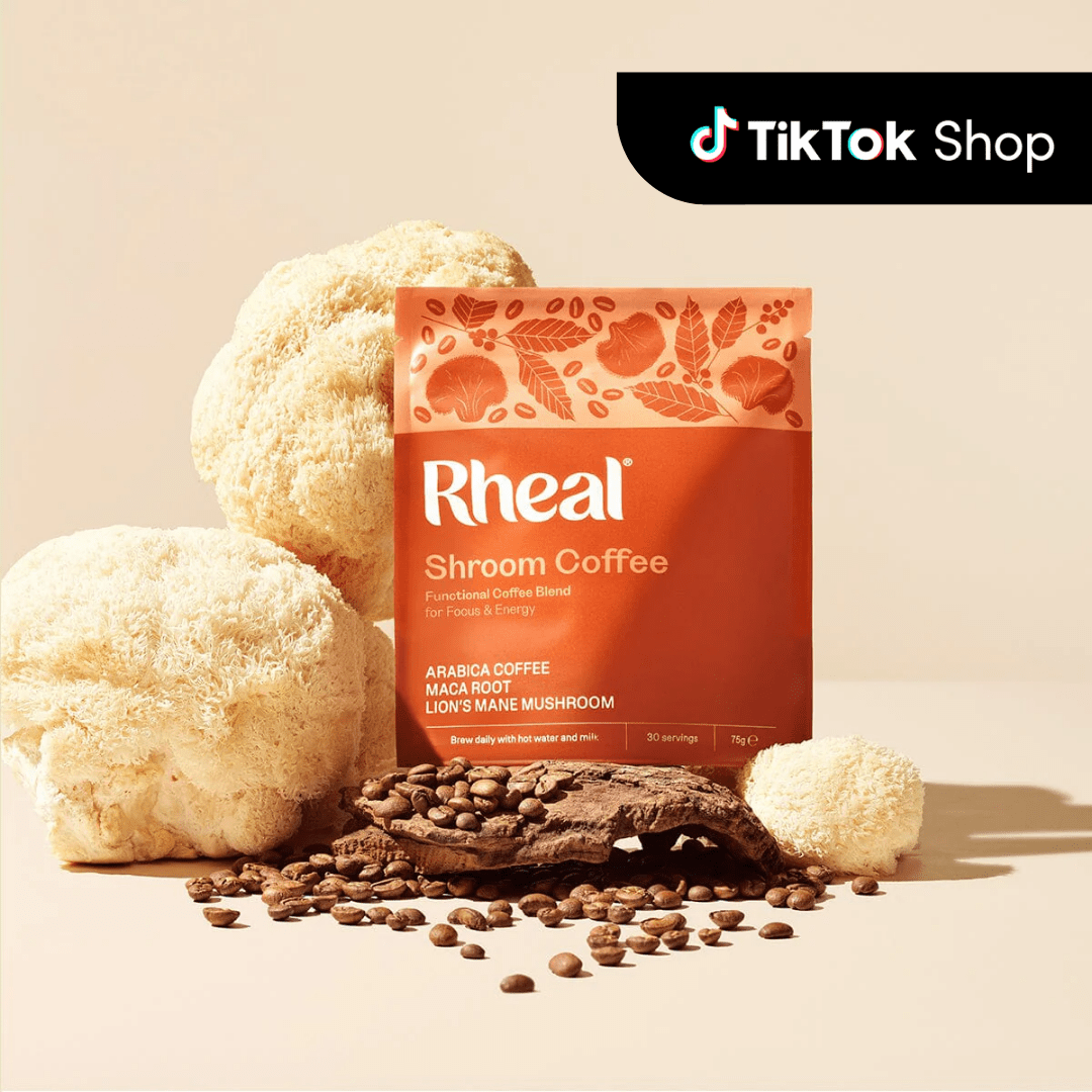 Organic Shroom Coffee Pouch 75g (TT) Hot Drink Pouch Rheal 