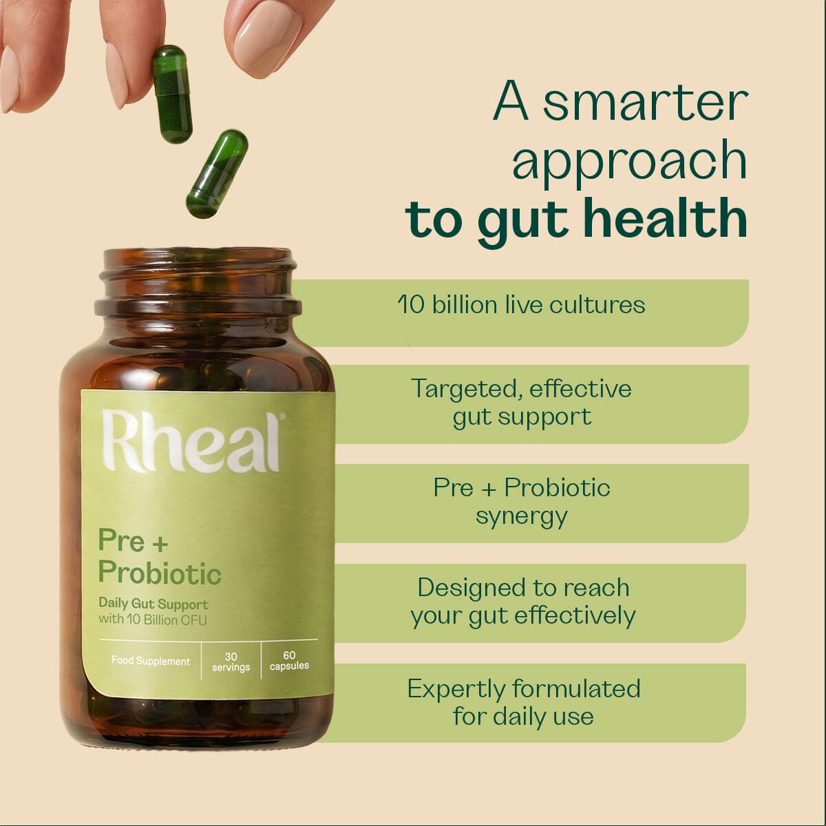 Pre + Probiotic Capsule Rheal 