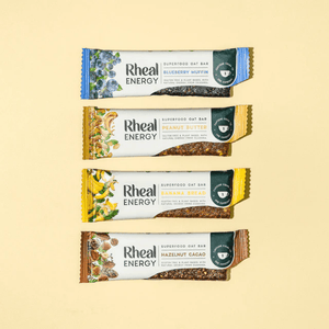 Rheal Energy Bar Multipack (Peanut, Blueberry, Cacao, Banana) Energy Bars Rheal Superfoods 