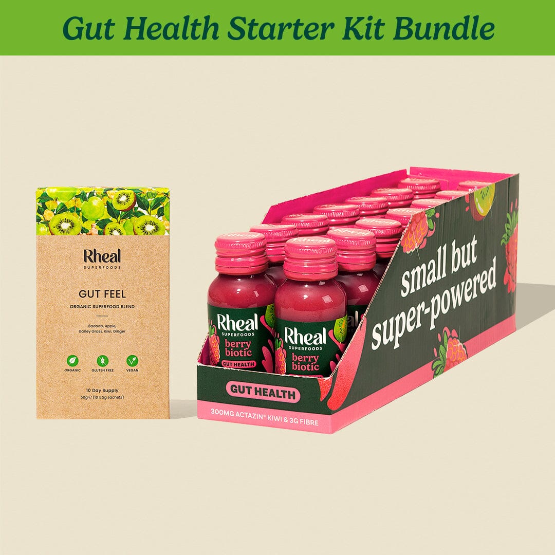 Rheal Gut Health Starter Kit: Gut Feel Sachets & Berry Biotic Wellness Shots Product Rheal 