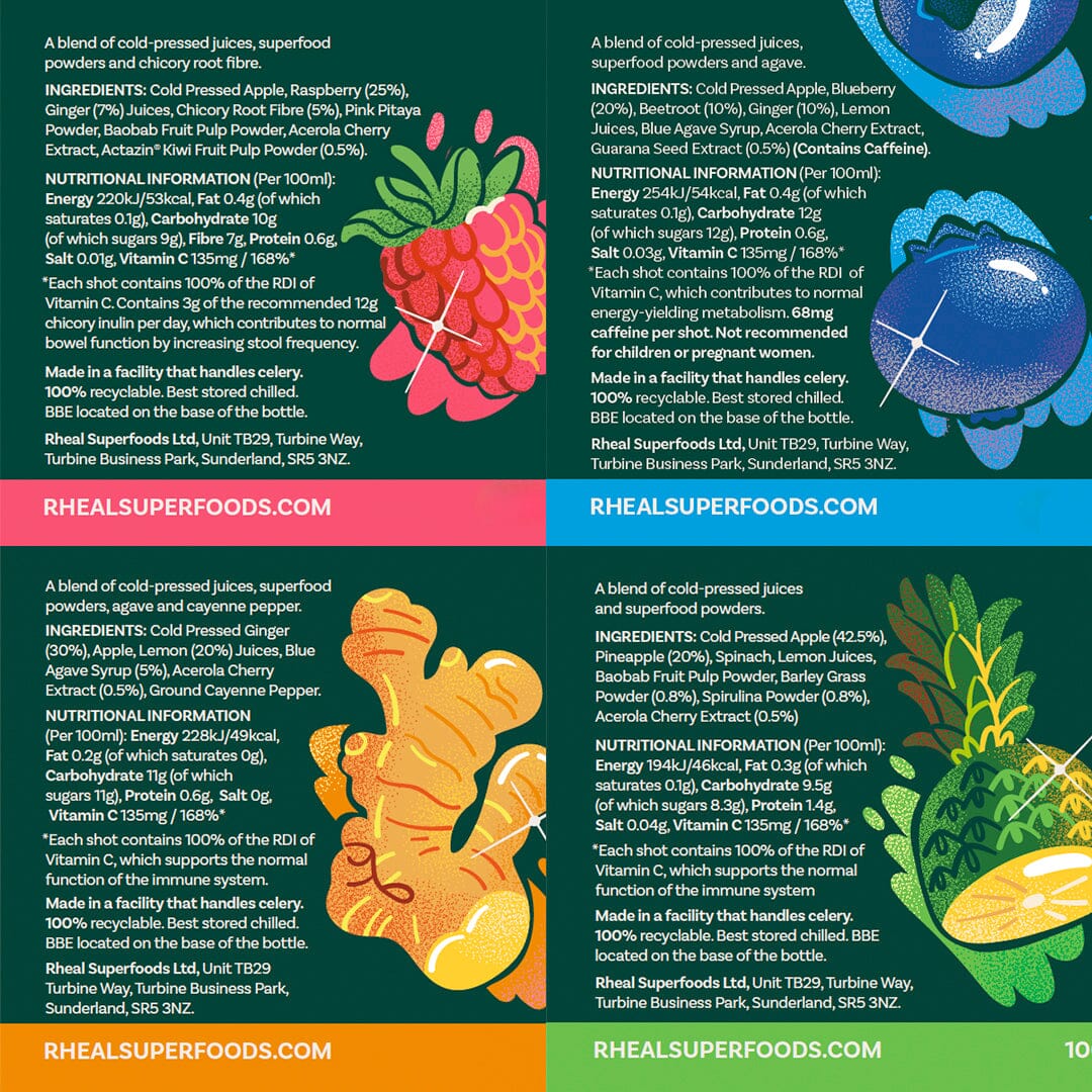 Shots Variety Box (TikTok) Wellness Shots Rheal Superfoods 