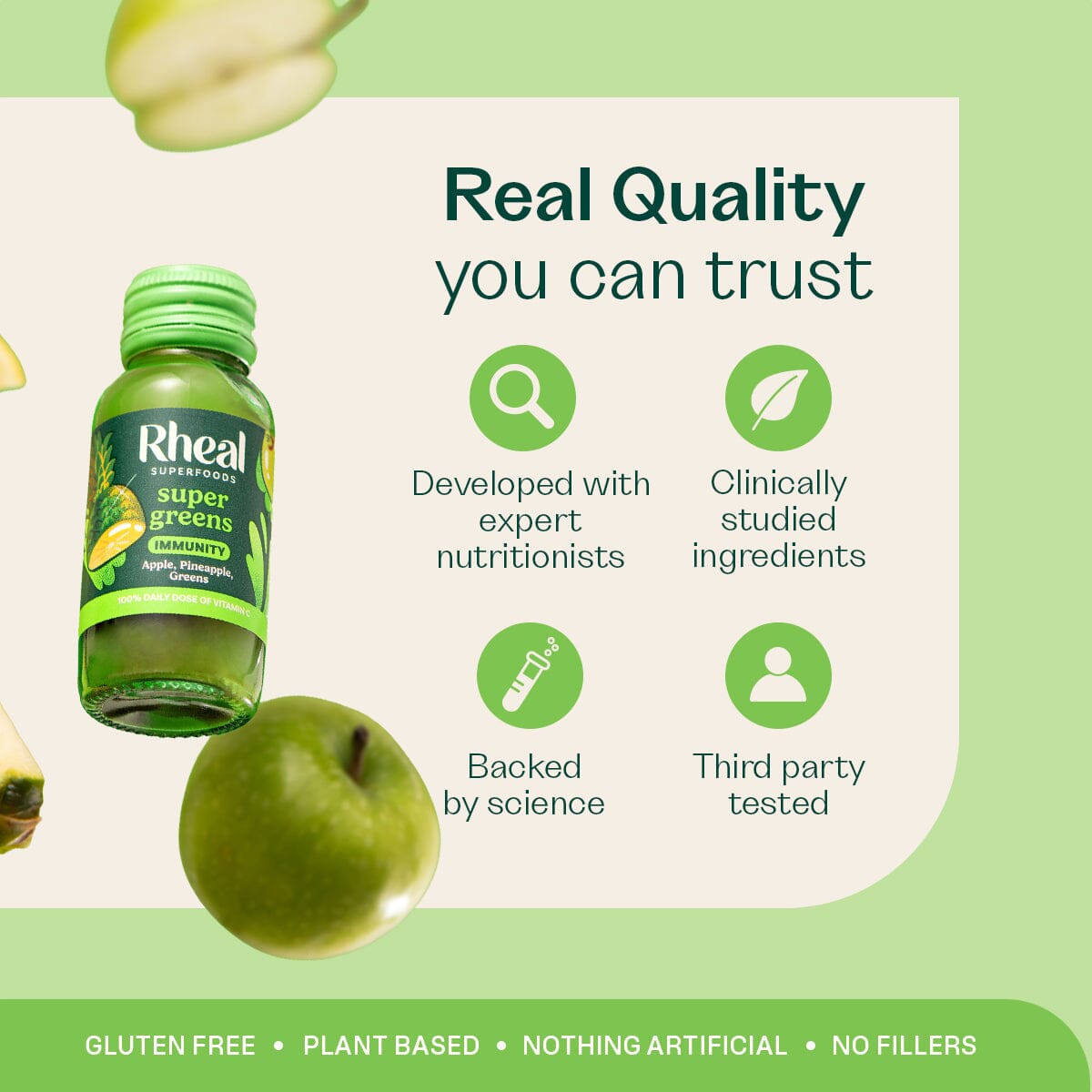 Super Greens Wellness Shots Rheal Superfoods 