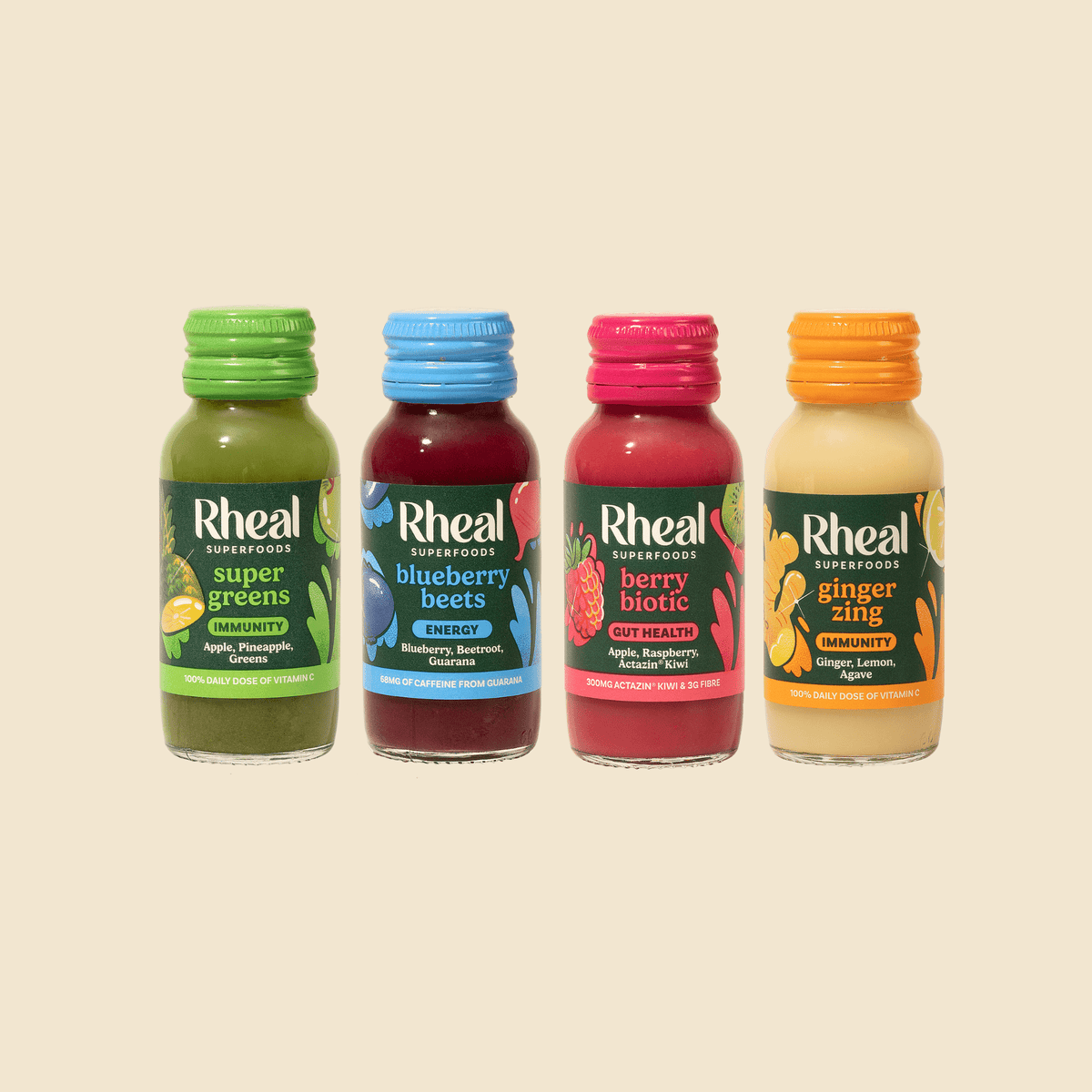 Wellness Shots (Sample Pack x 4) Wellness Shots Rheal Superfoods 